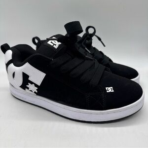 DC Black and White Sneakers with Logo men’s Sz 10.5